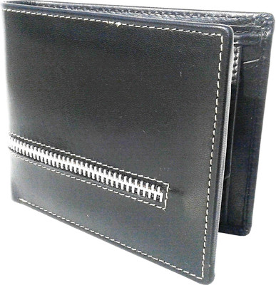 

NUKAICHAU Men Black Genuine Leather Wallet(7 Card Slots), Cobo blk 7