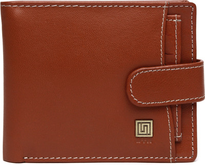 

U+N Men Orange Genuine Leather Wallet(6 Card Slots)