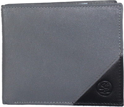 

STYLE 'n GRANDEUR Men Grey Genuine Leather Wallet(5 Card Slots)