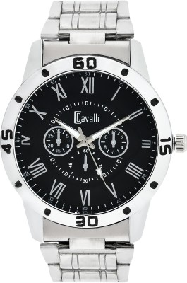 Cavalli CW 369 Black Dial Stainless Steel Watch  - For Men   Watches  (Cavalli)