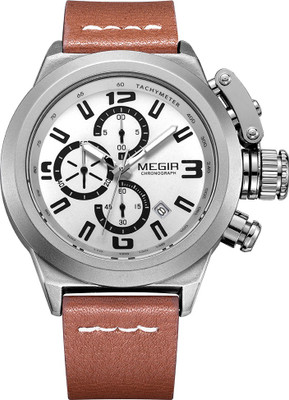 

Megir Original Gmarks - 2029- White Sports Watch - For Boys & Girls