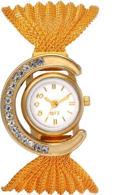 RJ Creation Diamond Studded Gold Julla Watch  - For Women   Watches  (RJ Creation)