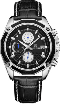 

Megir Original Gadin - 2015- Black Sports Watch - For Boys & Girls