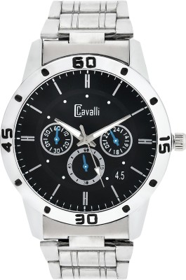 Cavalli CW 370 Black Dial Stainless Steel Watch  - For Men   Watches  (Cavalli)