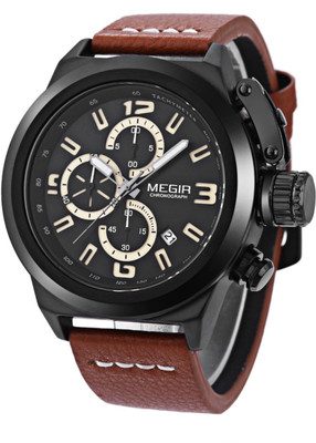 

Megir Original Gadin - 2029- Black Sports Watch - For Boys & Girls