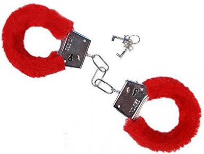 

Skywalk Premium Quality Valentine Bachelorette Hen Party Prop Fur Red Handcuff