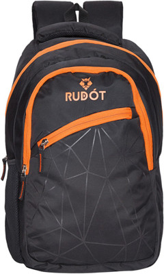 

Rudot RDB102BLK 25 L Backpack(Grey, Orange), Black