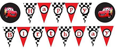 

PARTY PROPZ MCQUEEN CAR HAPPY BIRTHDAY Banner(8 ft, Pack of 1)