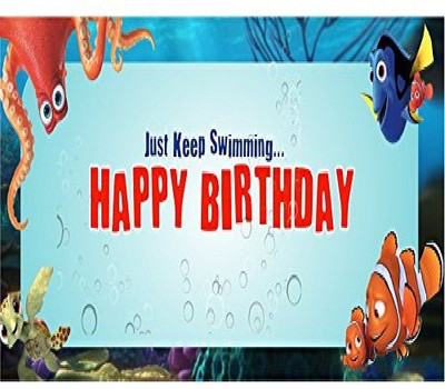 

PARTY PROPZ DORY HAPPY BIRTHDAY Banner(5 ft, Pack of 1)