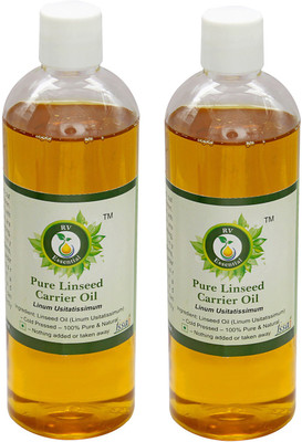 

R V Essential Pure Linseed Carrier Oil (100ml+100ml) Pack of Two- Linum Usitatissimum (100% Pure and Natural Cold Pressed)(200 ml)
