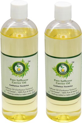 

R V Essential Pure Safflower Carrier Oil (100ml+100ml) Pack of Two- Carthamus Tinctorius (100% Pure and Natural Cold Pressed)(200 ml)