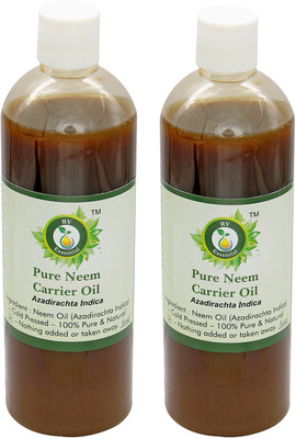 

R V Essential Pure Neem Carrier Oil (100ml+100ml) Pack of Two- Azadirachta Indica (100% Pure and Natural Cold Pressed)(200 ml)