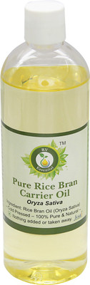 

R V Essential Pure Rice Bran Carrier Oil 200ml- Oryza Sativa(200 ml)