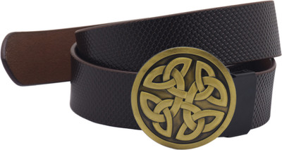 

Sri Men Party Brown Genuine Leather Belt