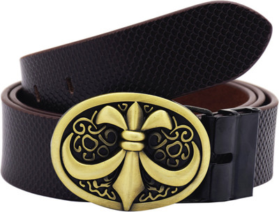 

Sri Men Party Brown Genuine Leather Belt