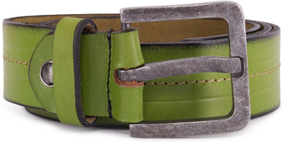 

PRINCE ENTERPRISES Men Green Genuine Leather Belt