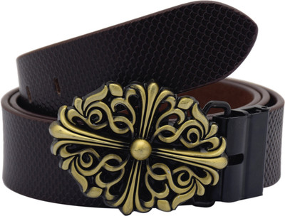 

Sri Men Party Brown Genuine Leather Belt