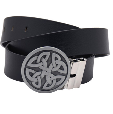 

Sri Men Party Black Genuine Leather Belt