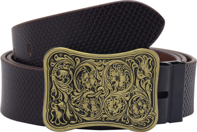 

Sri Men Party Brown Genuine Leather Belt