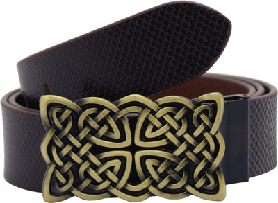 

Sri Men Party Brown Genuine Leather Belt