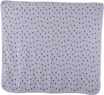 

Baby Bucket Printed  Blanket(Microfiber, White
