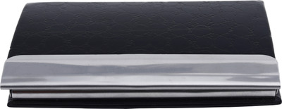 Nimegh Men's and Women's 10 Card Holder(Set of 1, Black)