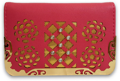 

Elleraz Party Pink, Gold Clutch, Gold;pink