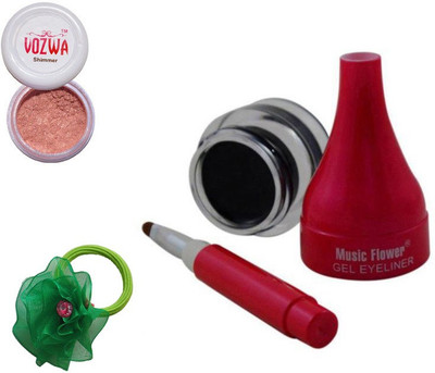 

Vozwa Copper Shimmer Powder, Music Flower Gel Eyeliner and band(Set of 3)