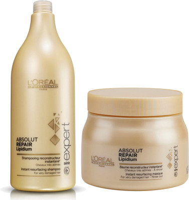 

L'Oreal Professionnel Absoult Repair Lipidiun Shampoo 1500 ml + Mask 500 ml(Set of 2)
