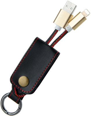 

Oosme Black Leather Key Chain for iPhone Lightning Cable(Data Transfer, Charging, Black, Sync and Charge Cable)