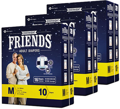 

Friends Overnight Adult Diapers - M(30 Pieces)