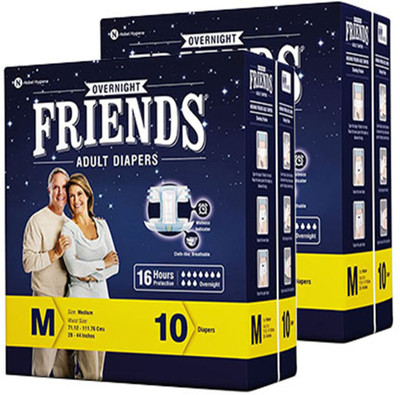 

Friends Overnight Adult Diapers - M(20 Pieces)