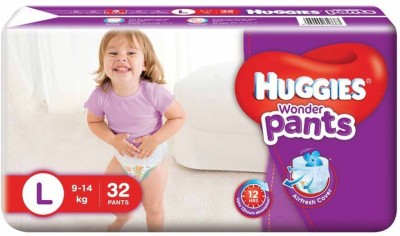 Huggies Wonder Pants Diapers - L(32 Pieces)