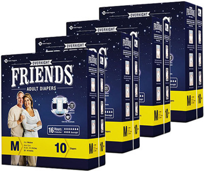 

Friends Overnight Adult Diapers - M(40 Pieces)