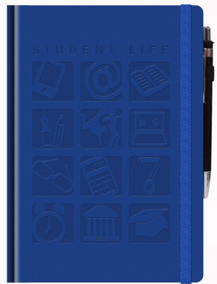 

Tiara Diaries A5 Notebook(New students life notebook for college student diary and notebook A5 size blue color, Blue)