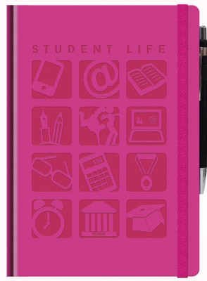 

Tiara Diaries A5 Notebook(New students life notebook for college student diary and notebook A5 size blue color, Pink)