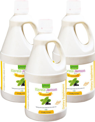 

Bhumija Lifesciences Karela Jamun Juice (Sugar Free) Energy Drink(3x1 L, Unflavoured Flavored)
