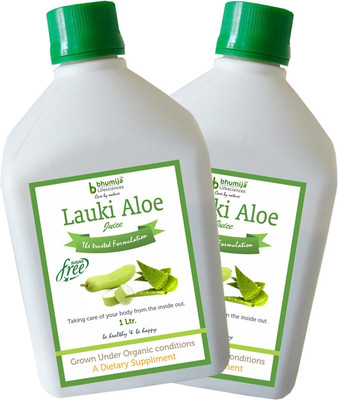 

Bhumija Lifesciences Lauki Aowevera Juice (Sugar Free) Energy Drink(2x1 L, Unflavoured Flavored)