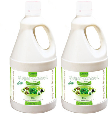 

Bhumija Lifesciences Sugar Control Juice, Karela, Jamun, Daana Meethi, Gudmar, Aloe Vera (Sugar Free) Energy Drink(2x1 L, Unflavoured Flavored)