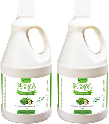 

Bhumija Lifesciences Noni Juice (Sugar Free) Energy Drink(2x1 L, Unflavoured Flavored)