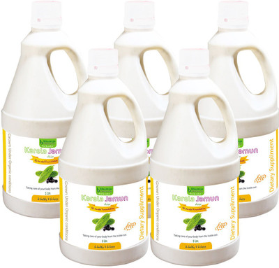 

Bhumija Lifesciences Karela Jamun Juice (Sugar Free) Energy Drink(5x1 L, Unflavoured Flavored)