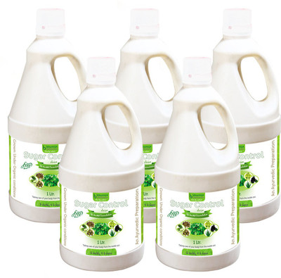 

Bhumija Lifesciences Sugar Control Juice, Karela, Jamun, Daana Meethi, Gudmar, Aloe Vera (Sugar Free) Energy Drink(5x1 L, Unflavoured Flavored)