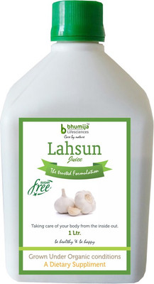 

Bhumija Lifesciences Lahsun Juice (Sugar Free) Energy Drink(1 L, Unflavoured Flavored)