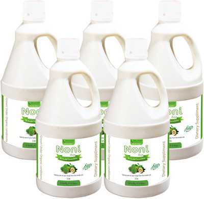 

Bhumija Lifesciences Noni Juice (Sugar Free) Energy Drink(5x1 L, Unflavoured Flavored)