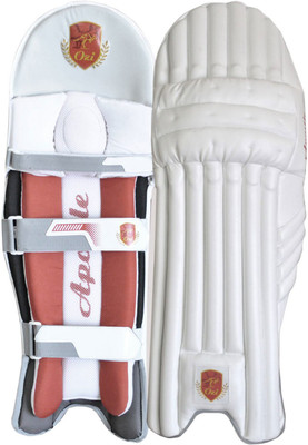 OZI APOSTLE BATTING LEGGUARD Men's (39 - 43 cm) Batting Pad(White, Red, Men)