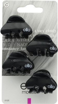 

Elite Models Elite Models Fashion Mini Hair Clips - Black Hair Accessory Set(Black)