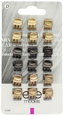 Elite Models Elite Models Fashion Mini Hair Clips - Brown Hair Accessory Set(Brown)