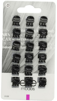 

Elite Models Elite Models Fashion Mini Hair Clips - Black Hair Accessory Set(Black)
