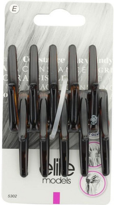 

Elite Models Elite Models Claw Hair Clip (Made in France) - Brown Hair Accessory Set(Brown)