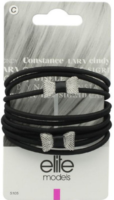 

Elite Models Elite Models Fashion Hair Elastic Bands - Silver Hair Accessory Set(Silver)